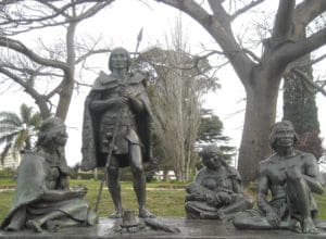 Monumento a los ultimos charruas de Masacre de Salsipuedes. Montevideo